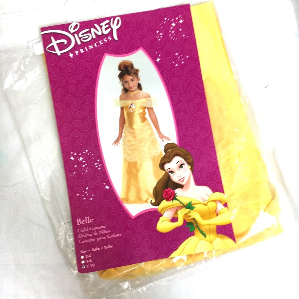 Belle Disney Yellow Princess Gown by  Disguise Child Sz 7-10